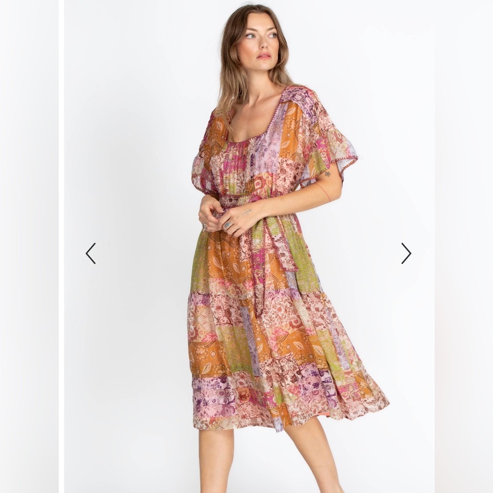 Johnny Was Macy MIDI Dress size S new with tags